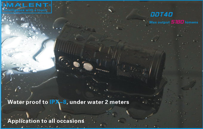 IMALENT „Shark” DDT40 érintőképernyős LED lámpa